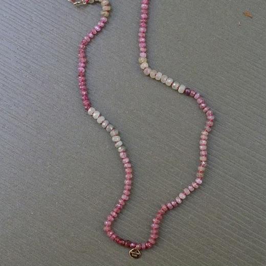 SpoiledBrat Jewelry18k渐变红蓝宝项链 商品图0