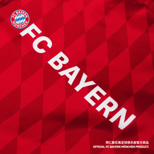 【官方正版】拜仁慕尼黑足球俱乐部| 红色暗纹队徽帆布包球迷手提袋 商品图3