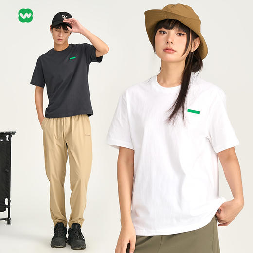 预售款2-7天发货完型云朵T恤情侣款短袖新疆棉透气休闲运动户外上衣2024 商品图5