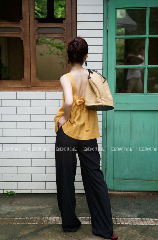 【门店同款】ENJOY夏季多巴胺后蝴蝶结上衣 158401672 商品图4