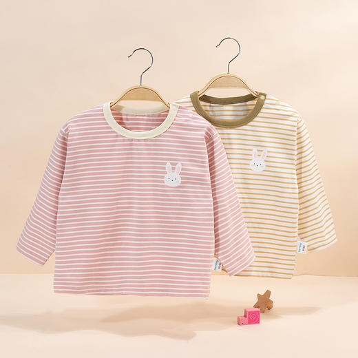 贝贝怡童装儿童长袖t恤女宝宝可爱洋气上衣2024秋季新款套头卫衣ZB3DS030 商品图1