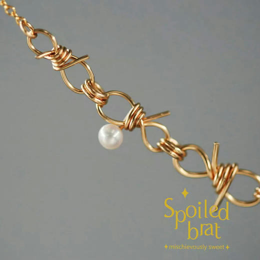 SpoiledBrat Jewelry珍珠蝴蝶项链 商品图1