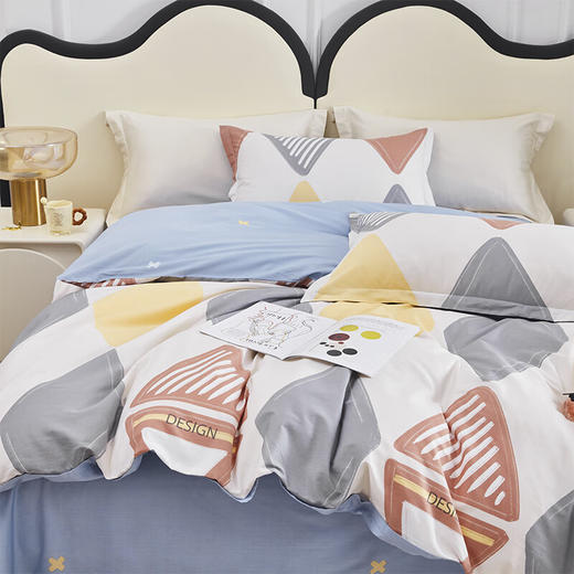 红蜻蜓亲肤棉床上四件套小清新床上田园风床单被套学生宿舍-美凌格 被套200*230cm 商品图1