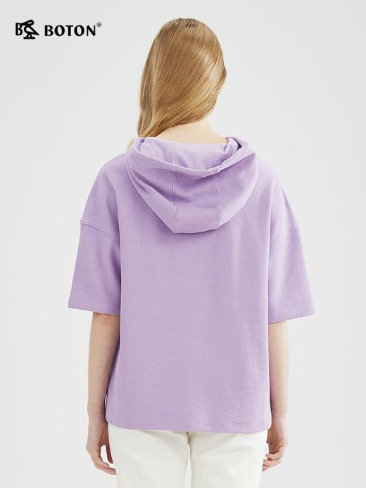 波顿女士连帽短袖T恤（落肩款）LT288223 商品图2