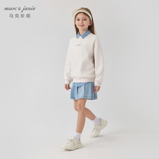 马克珍妮春装新款 女童空气棉蝙蝠袖运动卫衣 儿童卫衣 240693 商品图1