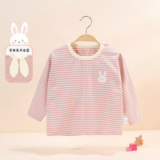 贝贝怡童装儿童长袖t恤女宝宝可爱洋气上衣2024秋季新款套头卫衣ZB3DS030 商品图7