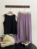 🎈【法式优雅显气质】紫气东来夏季套装：✅仲夏简约穿搭，黑紫配色超显白！💥 商品缩略图3