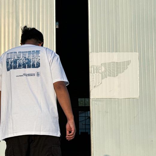 侣行 张昕宇梁红同款 一起见识T恤 宽松版重磅230克短袖 商品图4