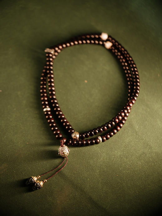 小叶紫檀苹果珠串珠 珠型0.8cm【器悟雅玩】 商品图0