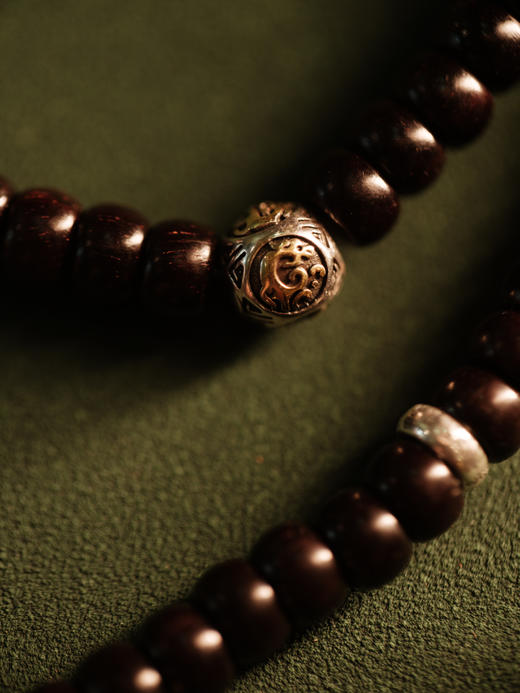 小叶紫檀苹果珠串珠 珠型0.8cm【器悟雅玩】 商品图2