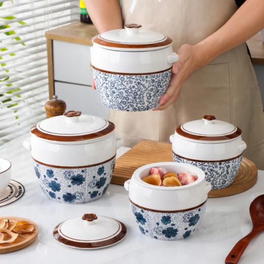 💯【双内胆隔水炖盅】🔜1、采用的是双内胆设计，高密度陶瓷和食品级釉面，💪 商品图0