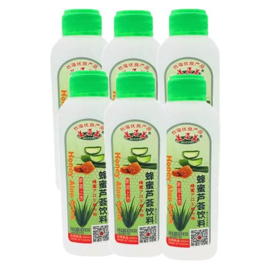 【畅饮一夏6瓶45】美姿美蜂蜜芦荟/小麦芦荟饮料450ml*6 商品图1