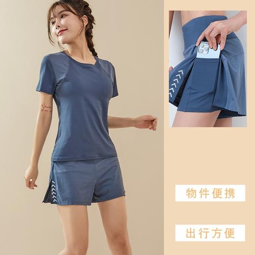 女士透气速干运动套装瑜伽服套装（4-709） 商品图5