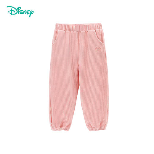 【商城同款】迪士尼童装儿童裤子秋冬女童长裤天鹅绒保暖宝宝休闲秋装2024新款ZD3DK020 商品图5