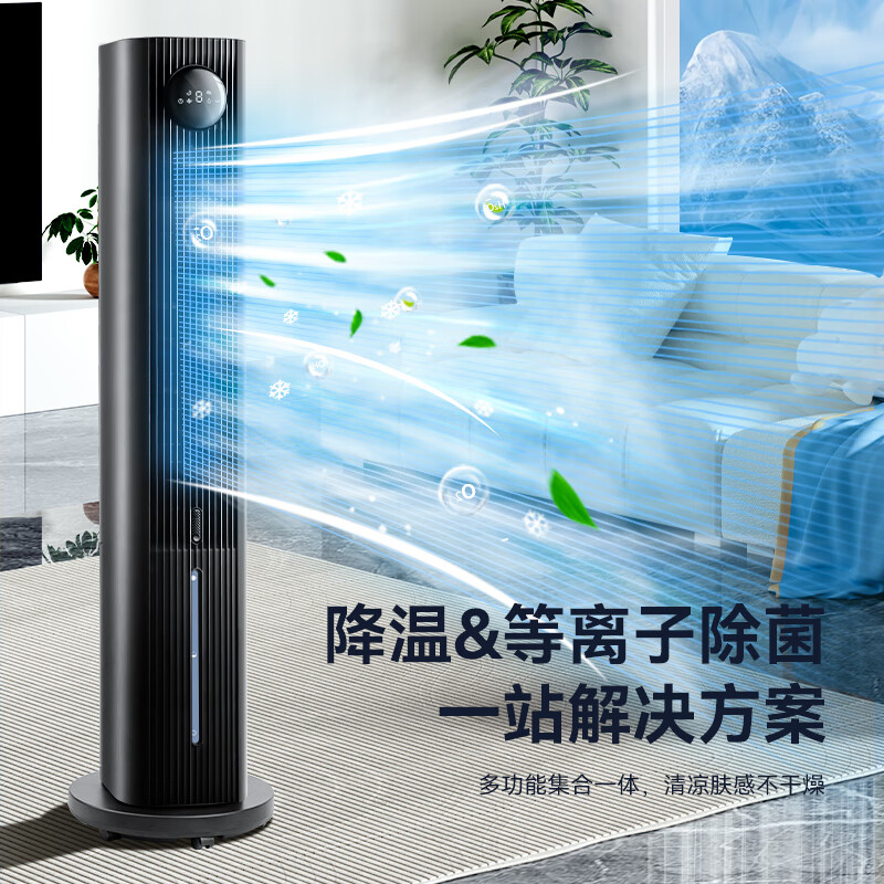 格力（GREE）空调扇家用客厅卧室冷风扇遥控制冷小空调扇办公移动电扇节能省电加湿负离子单冷风扇水冷风机 KS-06S70Dg（升级等离子除菌香薰）