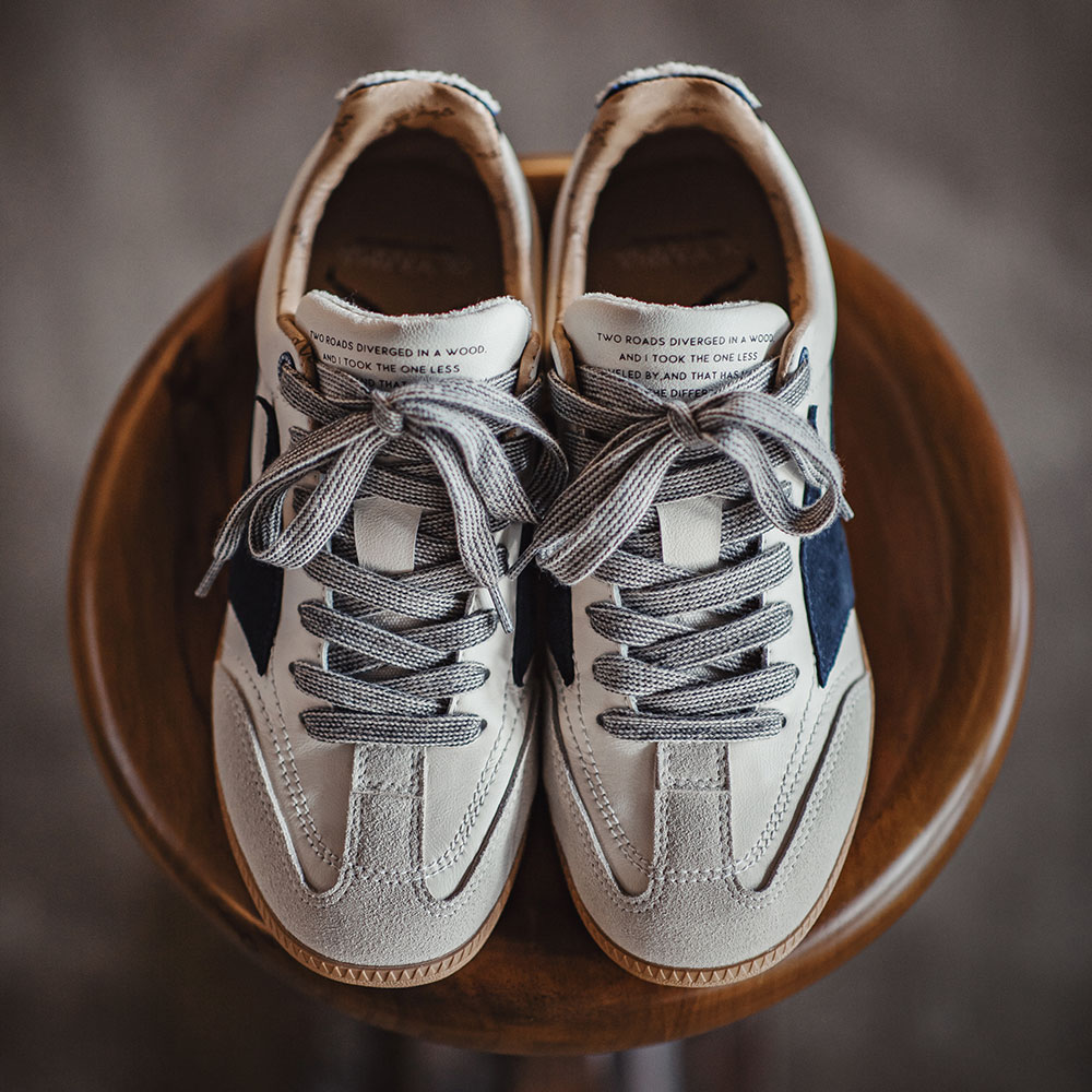 马登复古德训鞋男2025夏季新款潮百搭平底板鞋阿甘运动休闲小白鞋