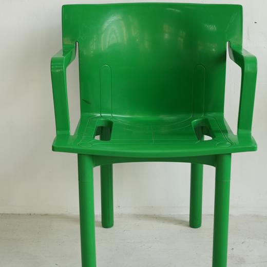 1980s意大利Kartell K4870绿色扶手椅A0222 by Anna Castelli Ferrieri 商品图2