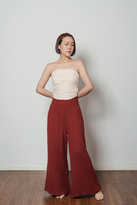 AddOne+1小众设计瑜伽休闲时尚轻薄透气阔腿裤 度假/居家/冥想裤 商品图5