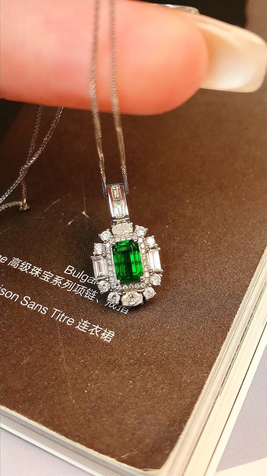 0.79ct 祖母绿锁骨链 商品图2