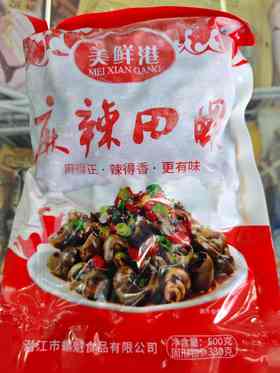 美鲜港麻辣田螺500g