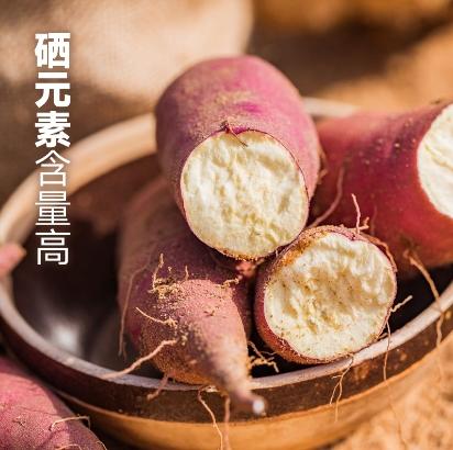 【桥头富硒地瓜】爆款地瓜推荐 板栗的味道,甜而不腻,无筋无丝,粉糯香甜，硒元素含量高！不打药 不打除草剂 生态种植板栗薯，现挖新鲜农家板栗红薯 商品图1