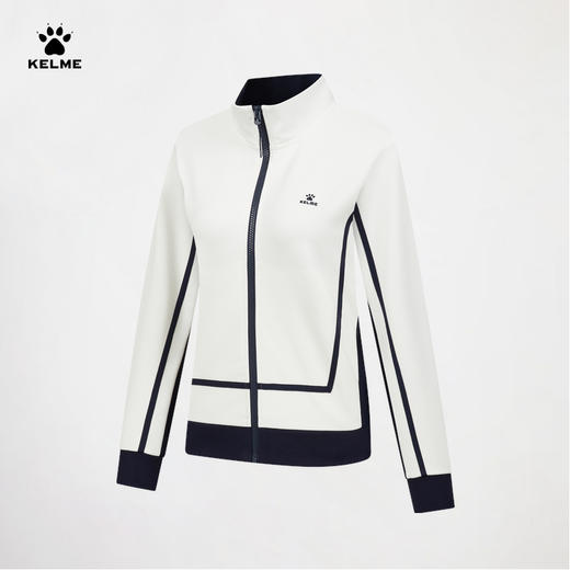 卡尔美秋季新款城市运动网球系列女士针织外套（立领） 商品图3