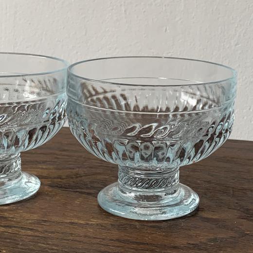 1970s芬兰Riihhimaen Lasi牌Olga系列老玻璃甜品高脚杯A0212 商品图7