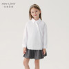 马克珍妮女童宽松不规则开襟衬衫儿童衬衣纯棉上衣秋装新款241271 商品缩略图2