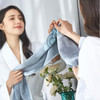 洁丽雅（Grace）毛巾家纺 简爱纯棉舒适毛巾 76cm*35cm 兰色+紫色+棕色 3条装 商品缩略图1