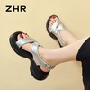ZHR则则简约厚底凉鞋女2024夏新款时尚百搭轻盈透气耐磨凉鞋显高 商品缩略图7