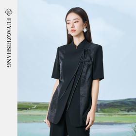 IWY/扶摇系列夏季国风立领气质通勤西装套装FYCP375