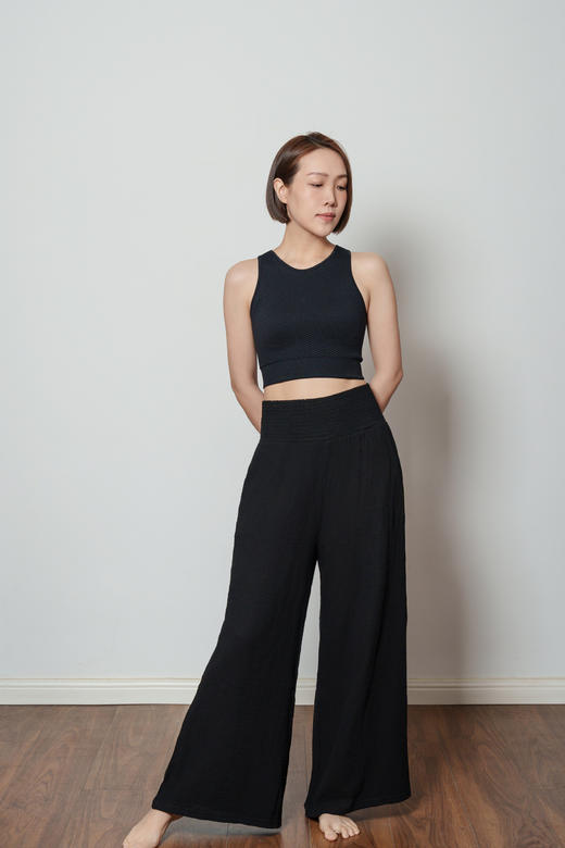 AddOne+1小众设计瑜伽休闲时尚轻薄透气阔腿裤 度假/居家/冥想裤 商品图3