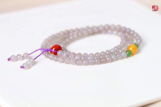 【静洁】和田烟青玉珠串  珠径：5mm 商品图3