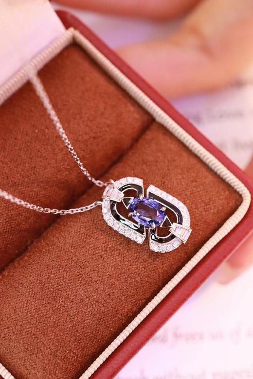 1.15ct 蓝宝石项链 商品图4
