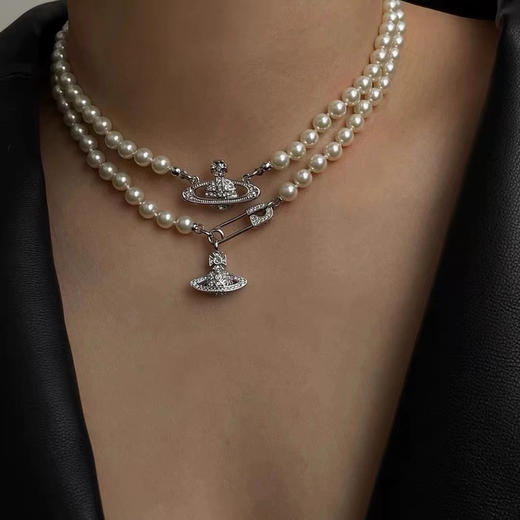 711-1西太后 土星 6-7mm淡水正圆强光微瑕 珍珠项链 珍珠手链 商品图6