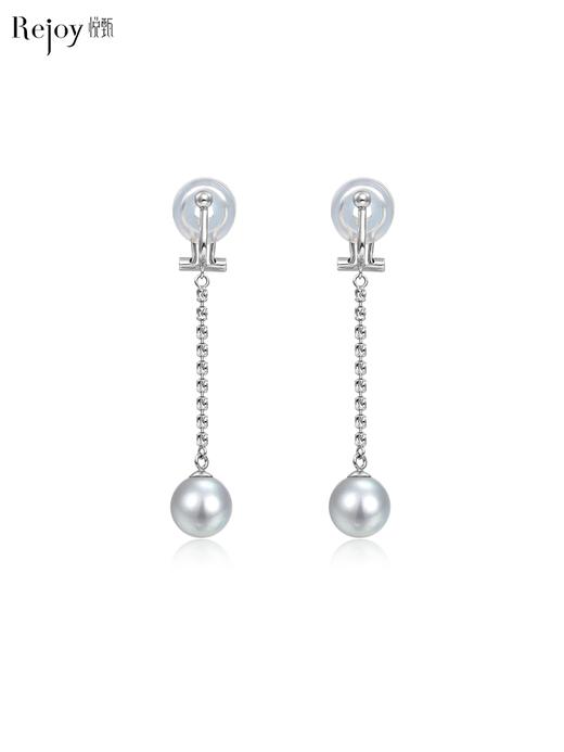 【天猫同款】悦甄  甄璐 真多麻色18k金Akoya珍珠耳夹 商品图0