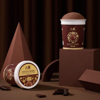 八喜 冰淇淋 冰激凌 雪糕 珍品系列比利时巧克力口味270g*1桶 小杯装 商品图1