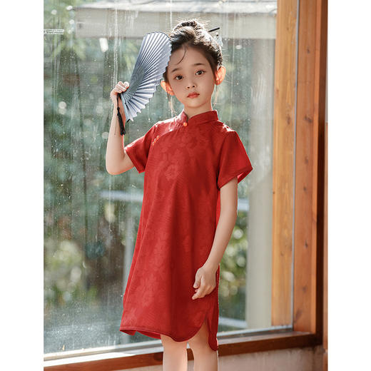 改良女童旗袍，宽松中式民国风汉服裙子LSB- 2987 商品图3