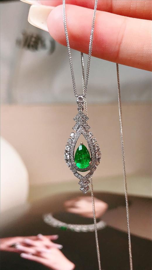 0.51ct 祖母绿锁骨链 商品图3