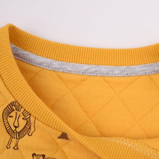 棉果果秋冬季男童套头空气层加厚夹棉卫衣M412180619677 商品图6