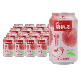 统一蜜桃多水果饮料310ml*24罐