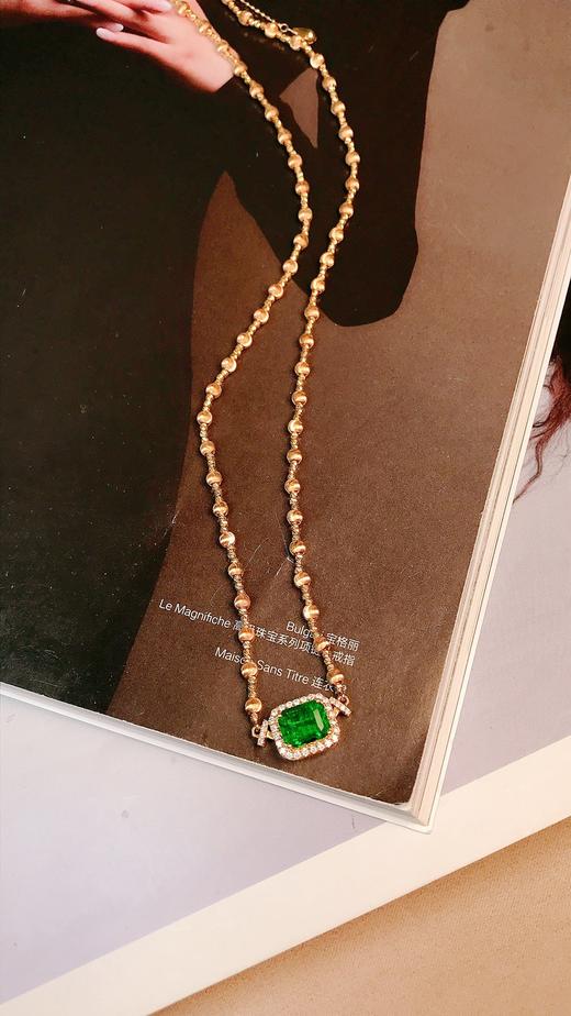 1.80ct 祖母绿锁骨链 商品图1