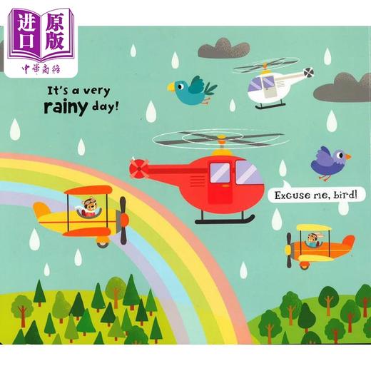 【中商原版】英文原版拼图书3册纸板书绘本 Ready Steady Go jigsaw playbook In The Sky Its An Emergency All Around Town  商品图3