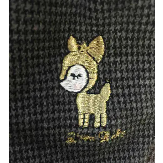 棉果果秋冬季女童千鸟格夹棉长裤M422200819723 商品图2