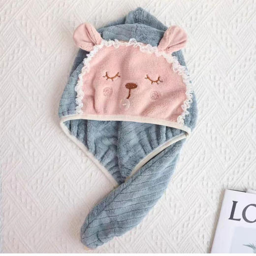 【8.5元/个】彩虹果狮子干发帽（1200039） 商品图0