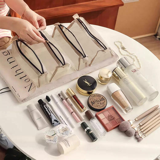 【大容量旅行分区化妆包】折叠收纳包旅行便携化妆包高颜值ins大容量可拆分化妆洗漱包，可拆分/随意拆卸拿取。ry 商品图2