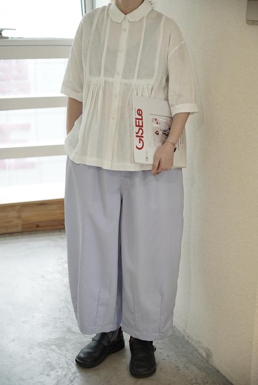 HARVESTY 灰蓝细条纹气球裤 商品图3