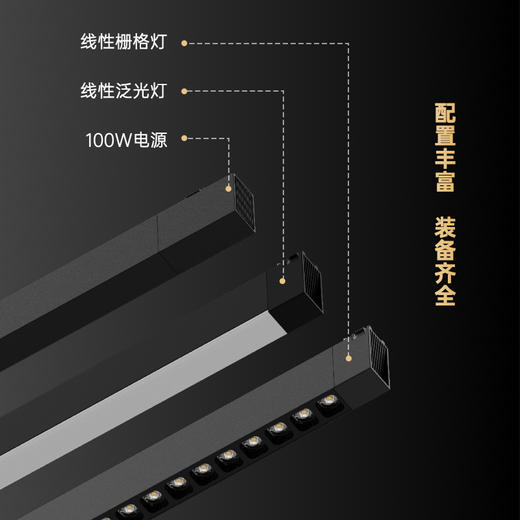 爆款🔥欧普（OPPLE）CX15·磁吸轨道灯嵌入式无主灯客厅照明预埋灯槽低蓝光泛光灯暗装导轨 商品图2