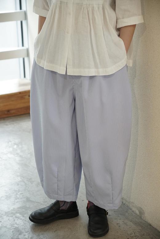 HARVESTY 灰蓝细条纹气球裤 商品图1