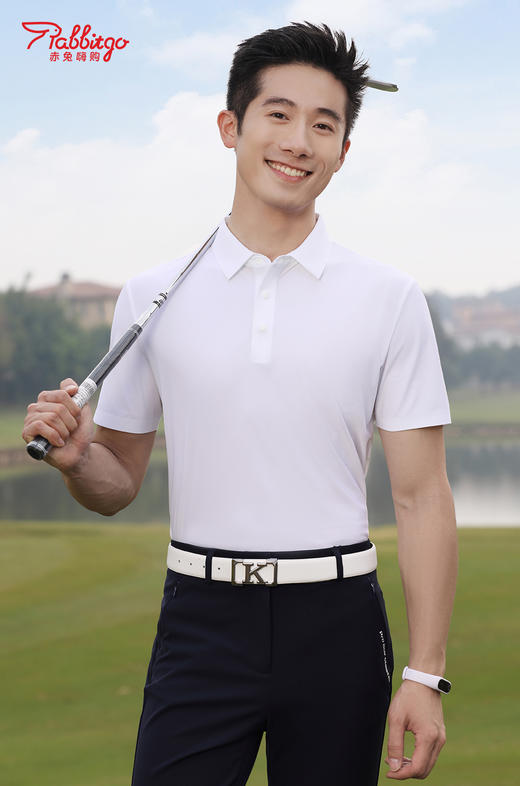 赤兔嗨购冰肤速干POLO衫商务休闲通勤男女同款男女同款24年新品正肩短袖 商品图2